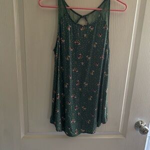 Gypsies & Moondust Green Floral Dress